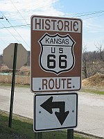 USA - Galena KS - Route 66 Badge (15 Apr 2009)